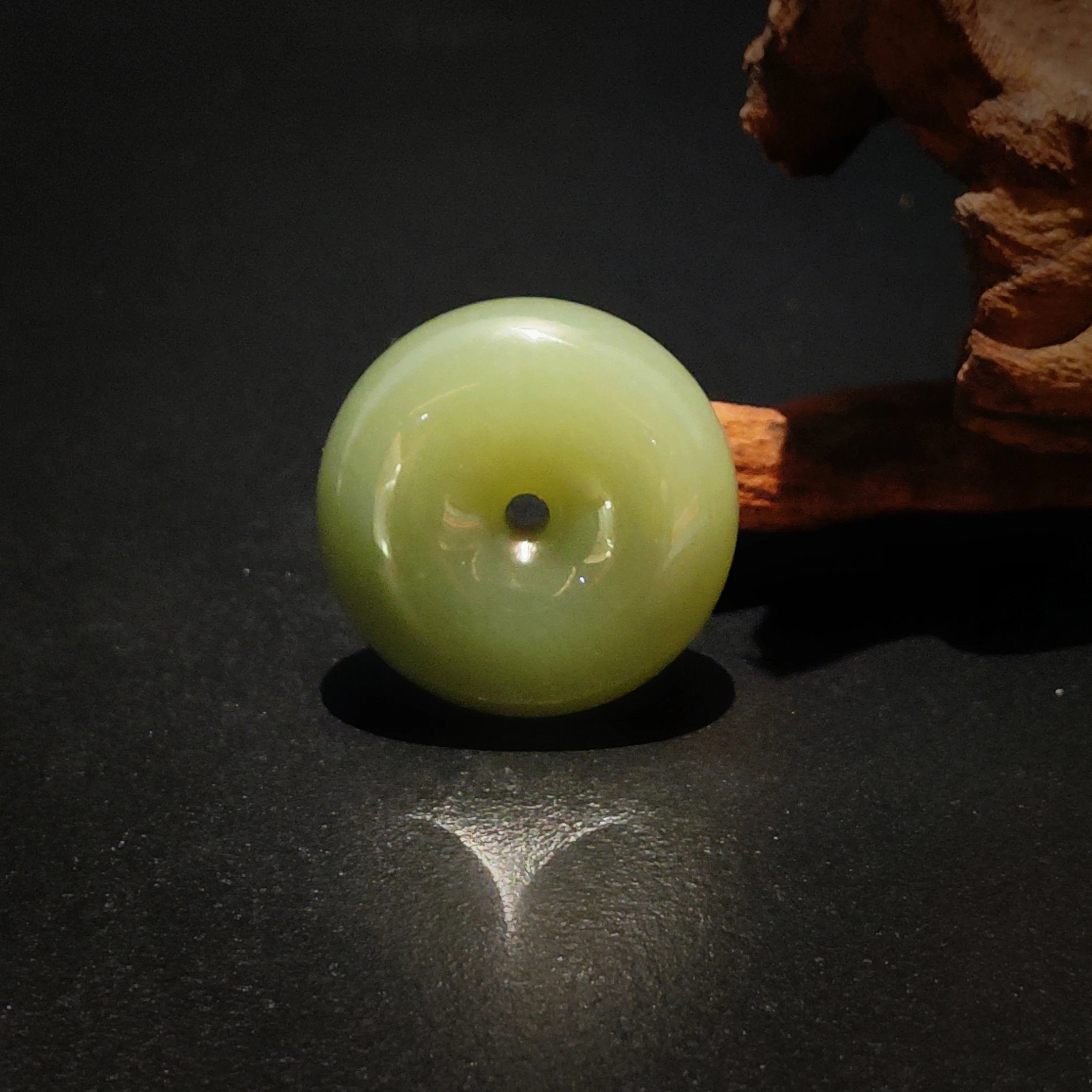 The Harmony Disc: Traceable Yutian Nephrite Jade (Ping'an Kou)