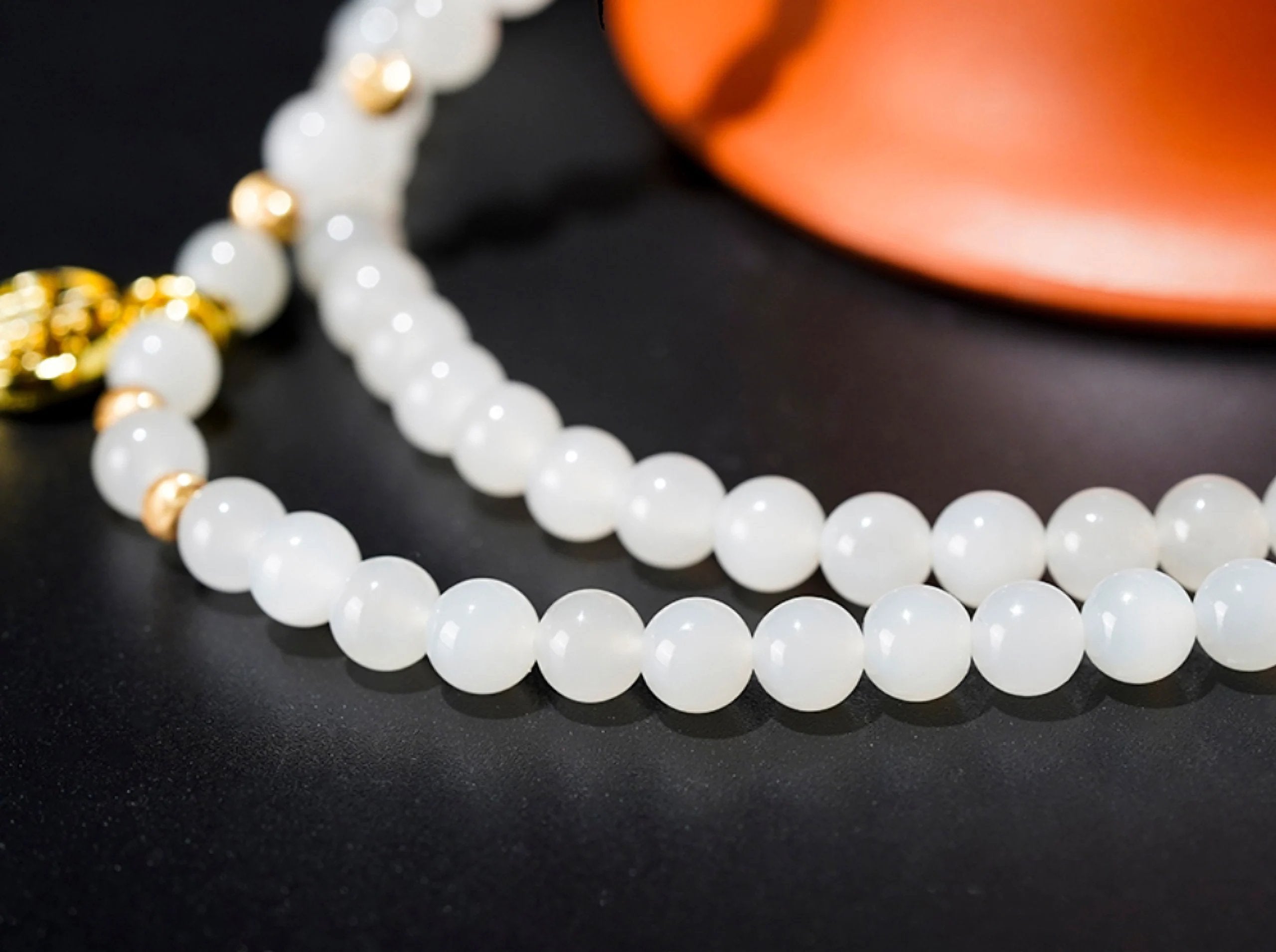 Pure Radiance: Authentic Grade 1 White Nephrite Bracelet from Yutian